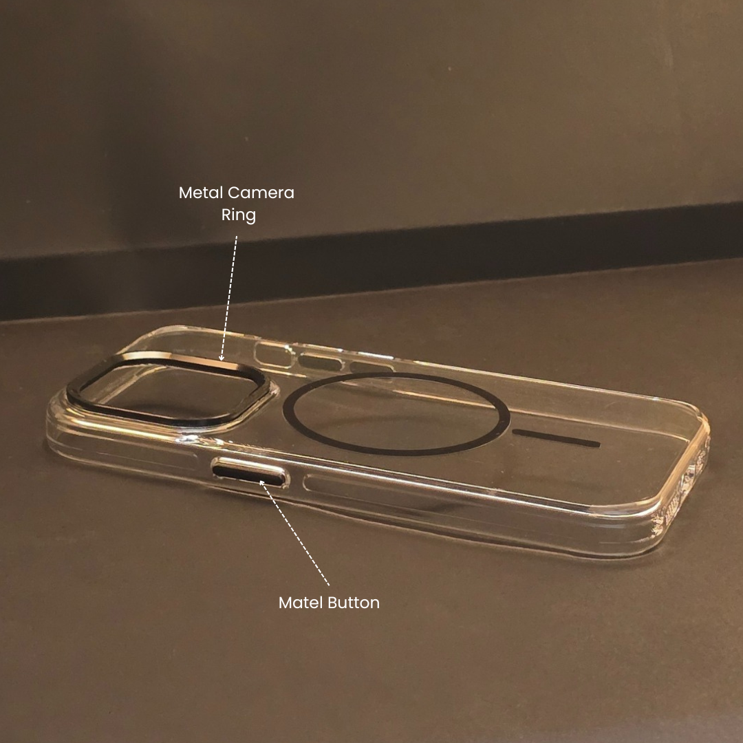 iPhone 14 Pro Shockproof Phone Bumper Transparent Back Case Cover (Transparent) - Image 2