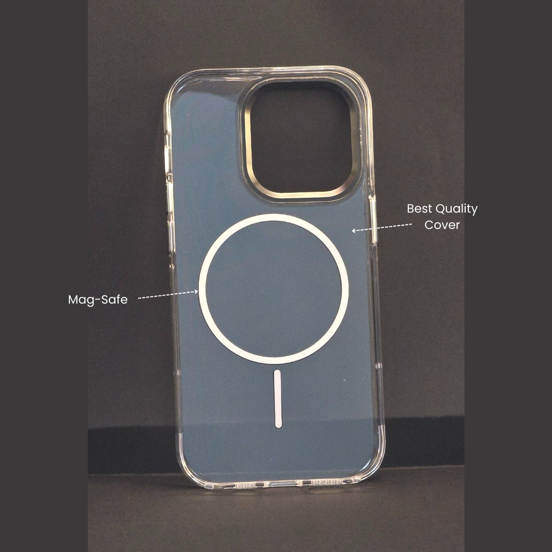 iPhone 14 Pro Shockproof Phone Bumper Transparent Back Case Cover (Transparent) - Image 4