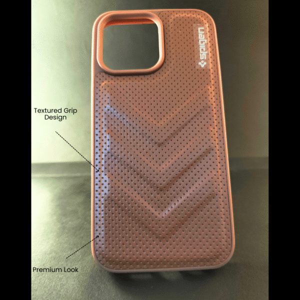 I Phone 14 Pro Max Premium Brown Protective Case | Textured Grip | Slim Shockproof TPU Cover
