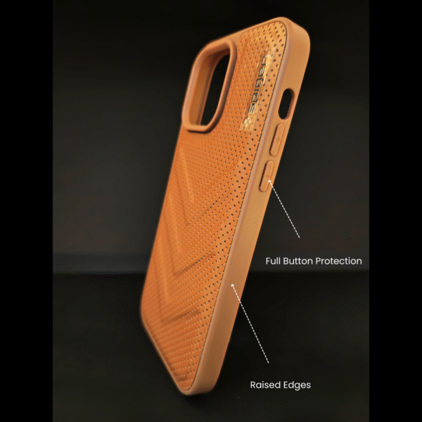 I Phone 14 Pro Max Premium Brown Protective Case | Textured Grip | Slim Shockproof TPU Cover - Image 4