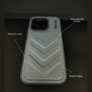 iPhone 15 Pro Premium Grey Protective Case Textured Grip Slim Shockproof