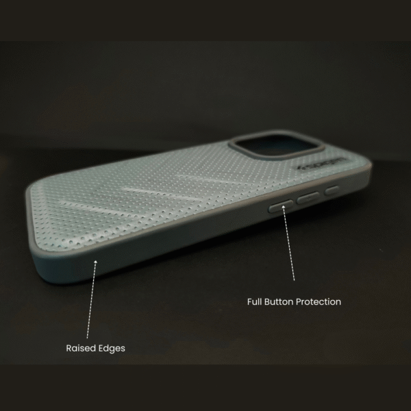 iPhone 15 Pro Premium Grey Protective Case Textured Grip Slim Shockproof - Image 4