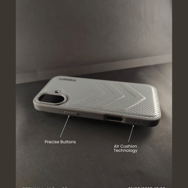 Rugged Armor Textured Back Cover for iPhone 16 Plus Strong Grip + Rugged Protection - Image 2