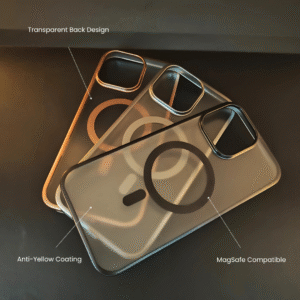 I Phone16 Pro Max  Cover Transparent sleek premium look anti yellow long-lasting