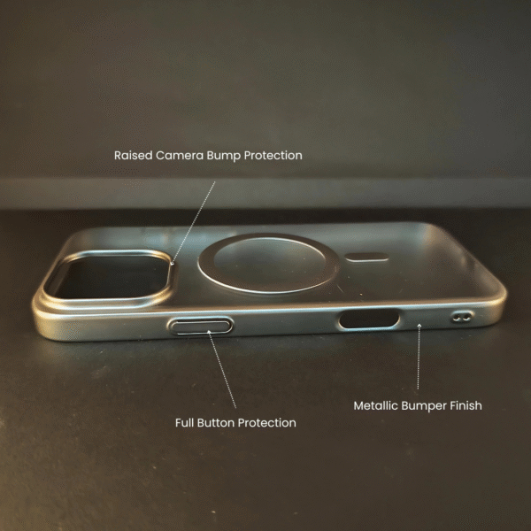 I Phone16 Pro Max  Cover Transparent sleek premium look anti yellow long-lasting - Image 3