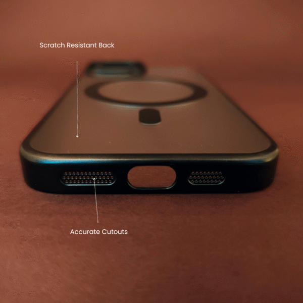 iPhone 15 Transparent Back Cover scratch resistance, drop protection, and long-lasting clarity. - Image 2