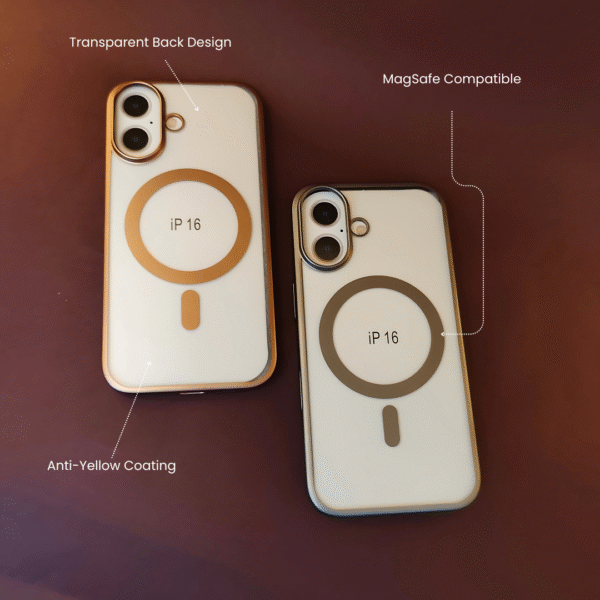 iPhone 16 Transparent Back Cover scratch resistance, and long-lasting clarityanti-yellow
