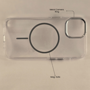 iPhone 14 |Designed with Shockproof Phone Bumper Transparent Back Case Cover.